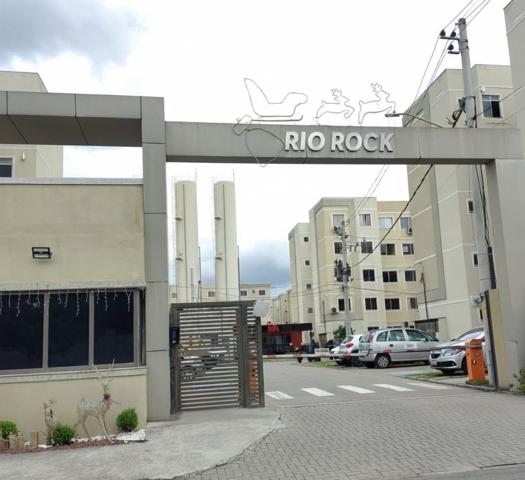 Cond. Rio Rock, Campo Grande-RJ, 2 quartos, 41m2, vaga, financiado e aceita FGTS